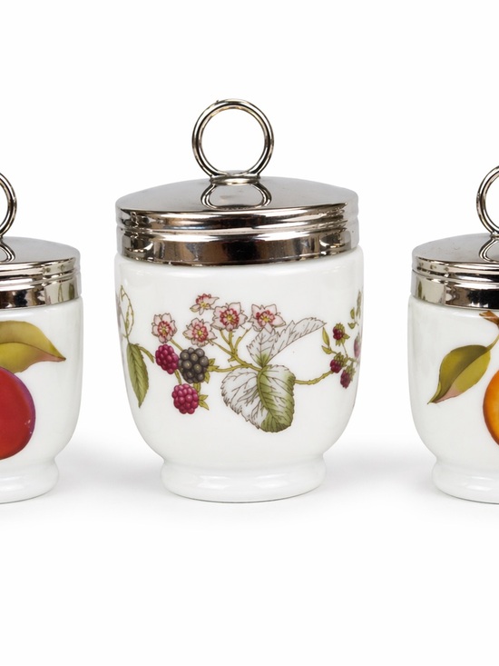 Royal Worcester Other - Royal Worcester England Porcelain Egg Coddlers 1 Lavinia Berry 2 Evesham Peach